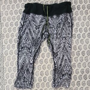 Nike Black and White Dri-FIT Leggings